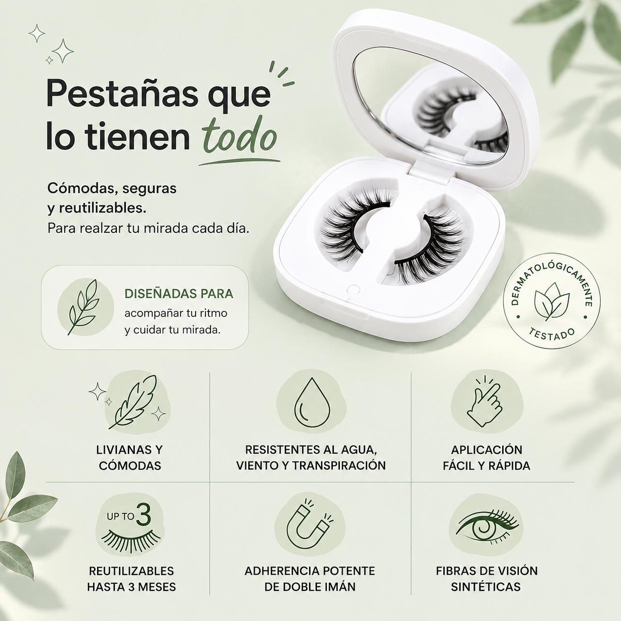 Pestañas Magnéticas Reutilizables