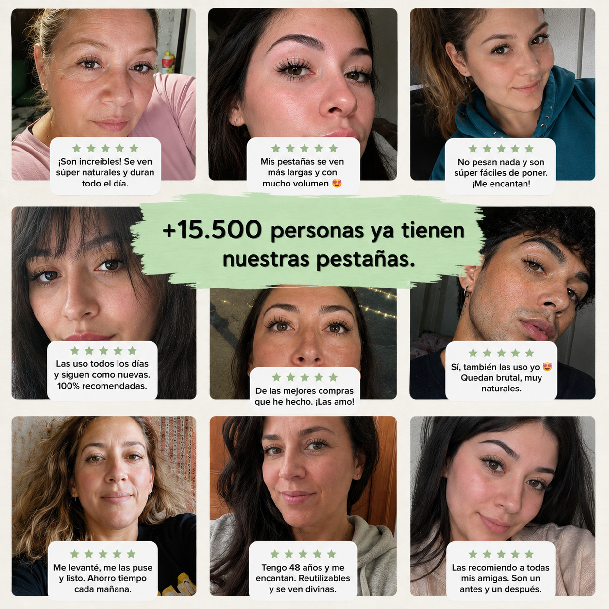 Pestañas Magnéticas Reutilizables